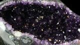 Dark Amethyst Crystal Geode - Top Quality #36905-1